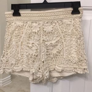 Crochet shorts